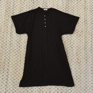 Dwell + slumber Jersey midi dress with pockets